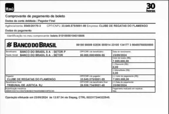 Após laudo estimar preço justo de R$ 146 milhões, Flamengo já efetuou à vista pagamento de diferença do valor pago após vitória no leilão