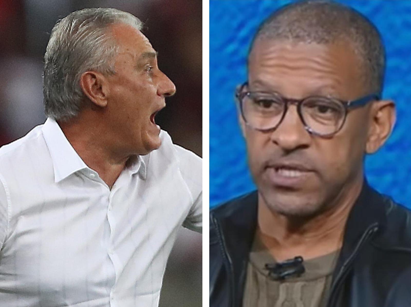 Tite instrui Flamengo na beira do campo e Djalminha comenta sobre decisão