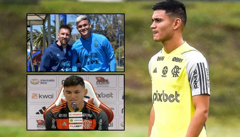 alcaraz é apresentado pelo flamengo meia esteve com messi na argentina
