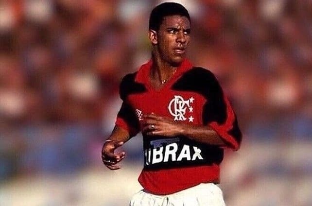 Djalminha durante jogo do Flamengo