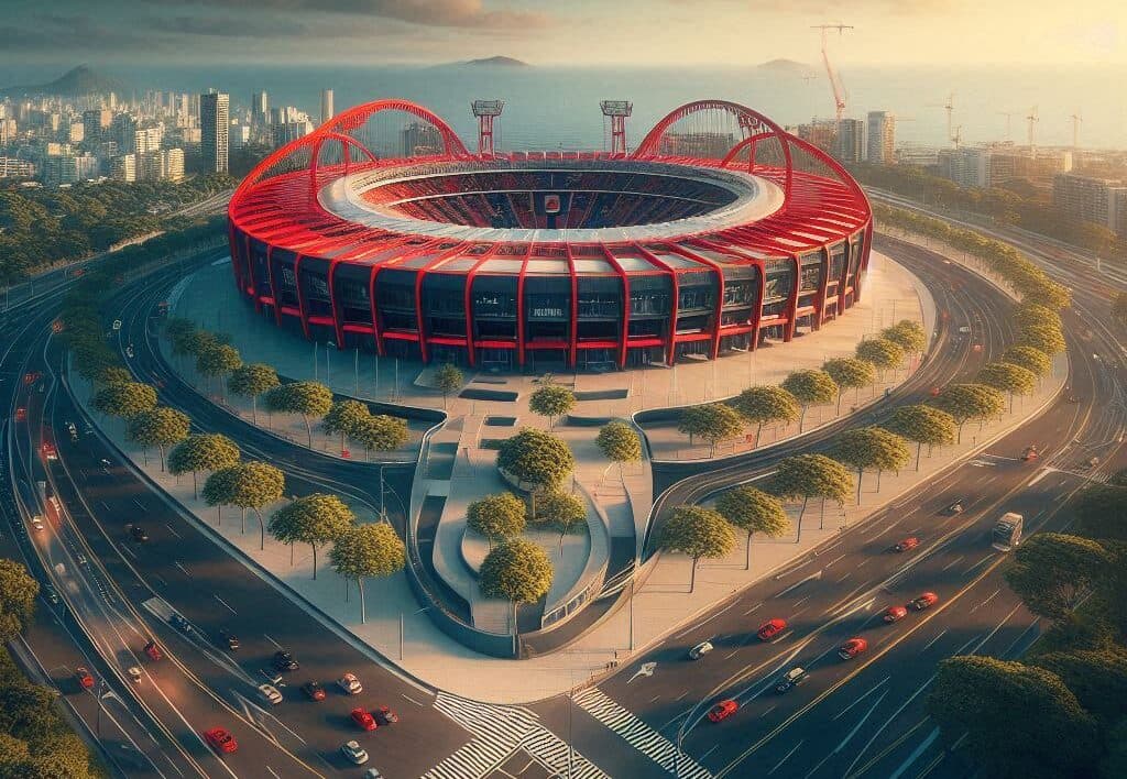 Imagem ilustrativa do estádio do Flamengo