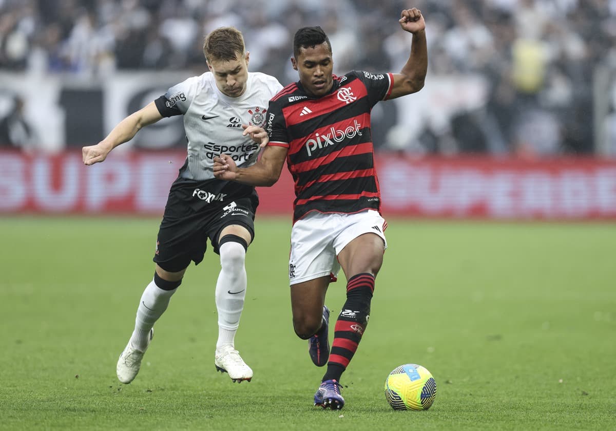 Alex Sandro e Charles Corinthians x Flamengo Copa do Brasil 2024