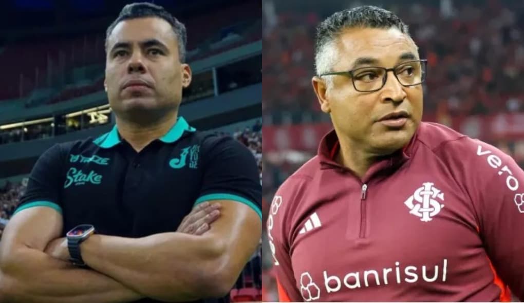 Jair Ventura (esquerda) e Roger Machado (direita) próximos adversários do Flamengo no Brasileirão
