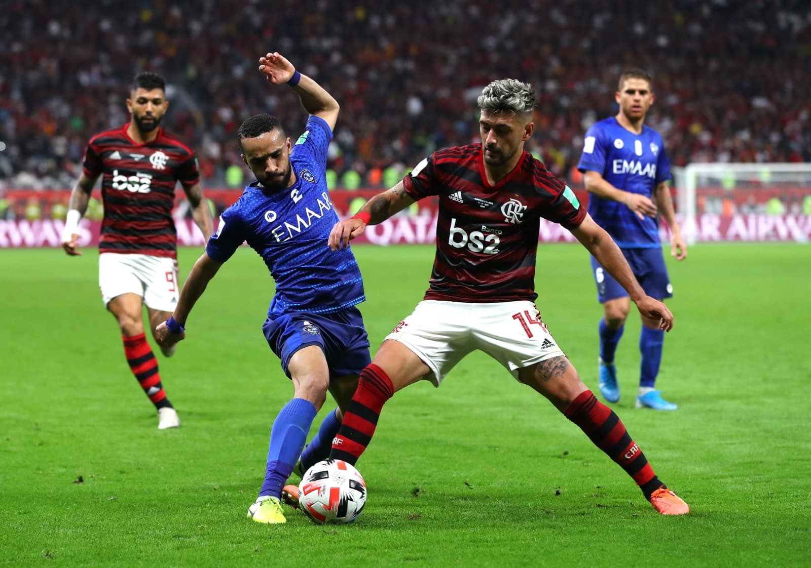 Arrascaeta em Flamengo x Al Hilal no Mundial de Clubes de 2019