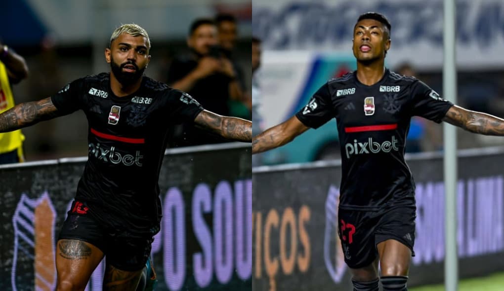 Gabigol e Bruno Henrique Flamengo x Sampaio Correa