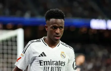 Vini Jr em Real Madrid x Athletic Bilbao