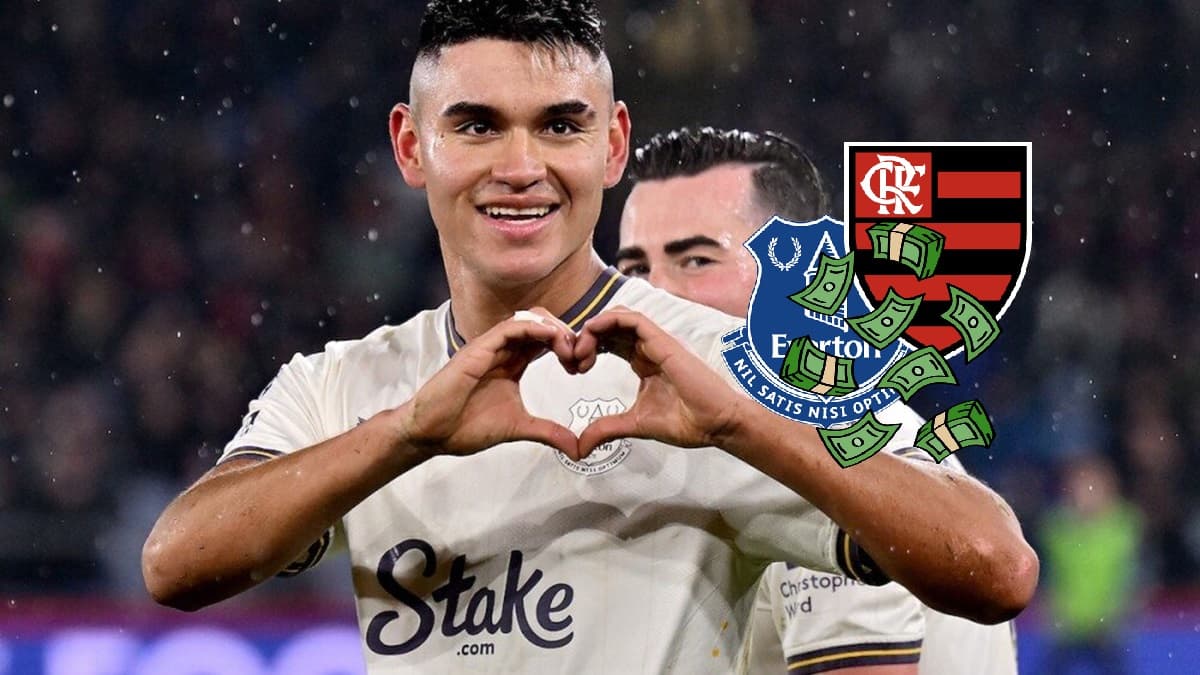 alcaraz em jogo do everton meia pertencia ao flamengo