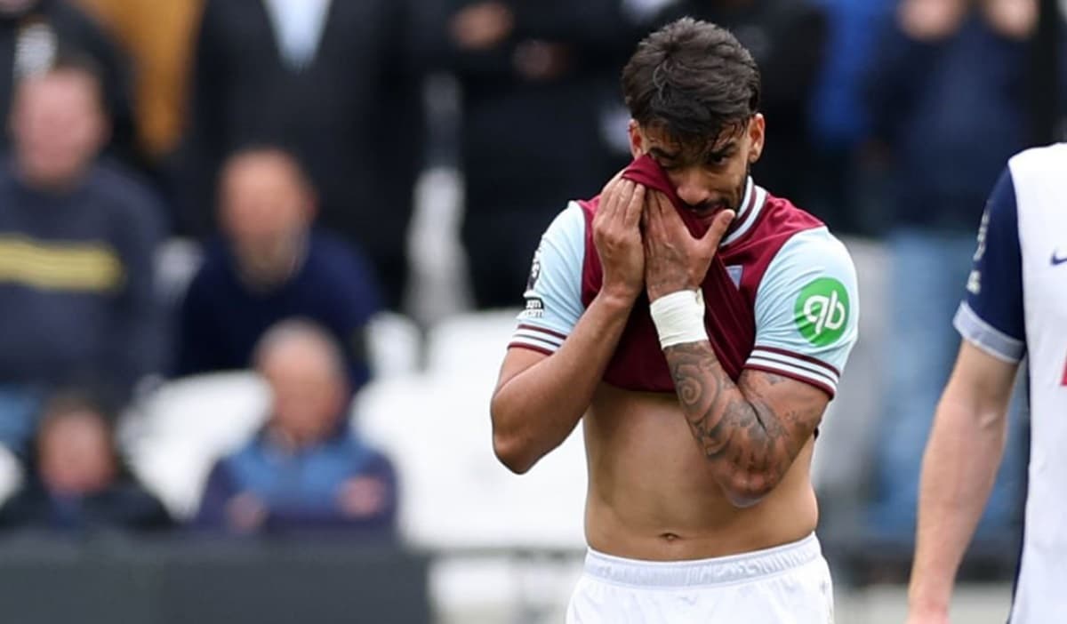lucas paquetá ex-flamengo chora em jogo do west ham