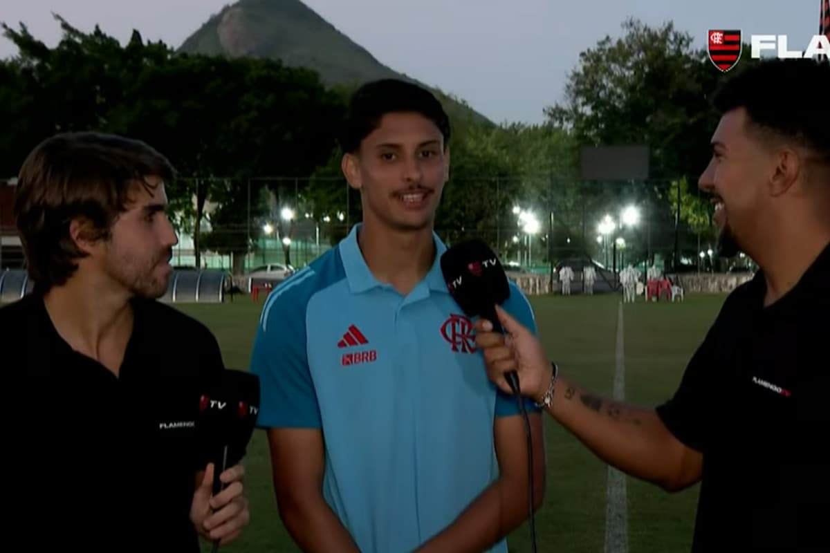 Pedro Leão, do Flamengo, em entrevista à Flamengo TV