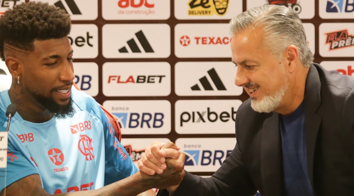 josé boto em coletiva no flamengo na chegada de emerson royal