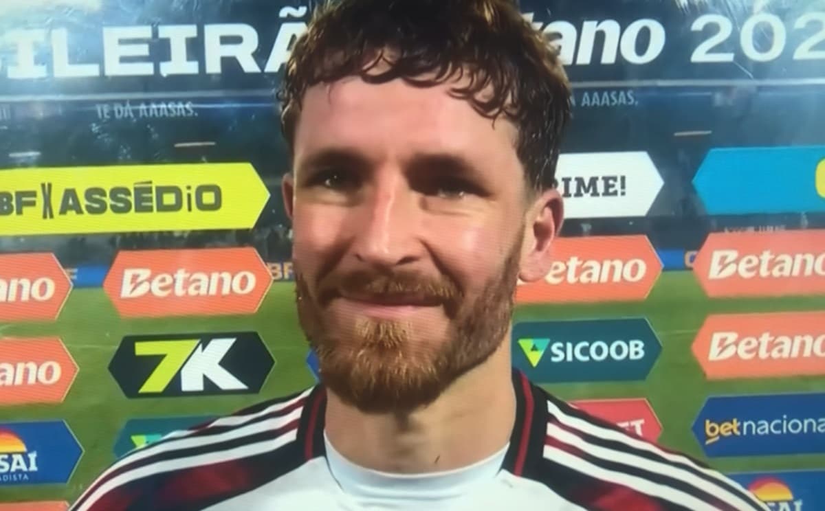 léo pereira dá entrevista após vitória do flamengo