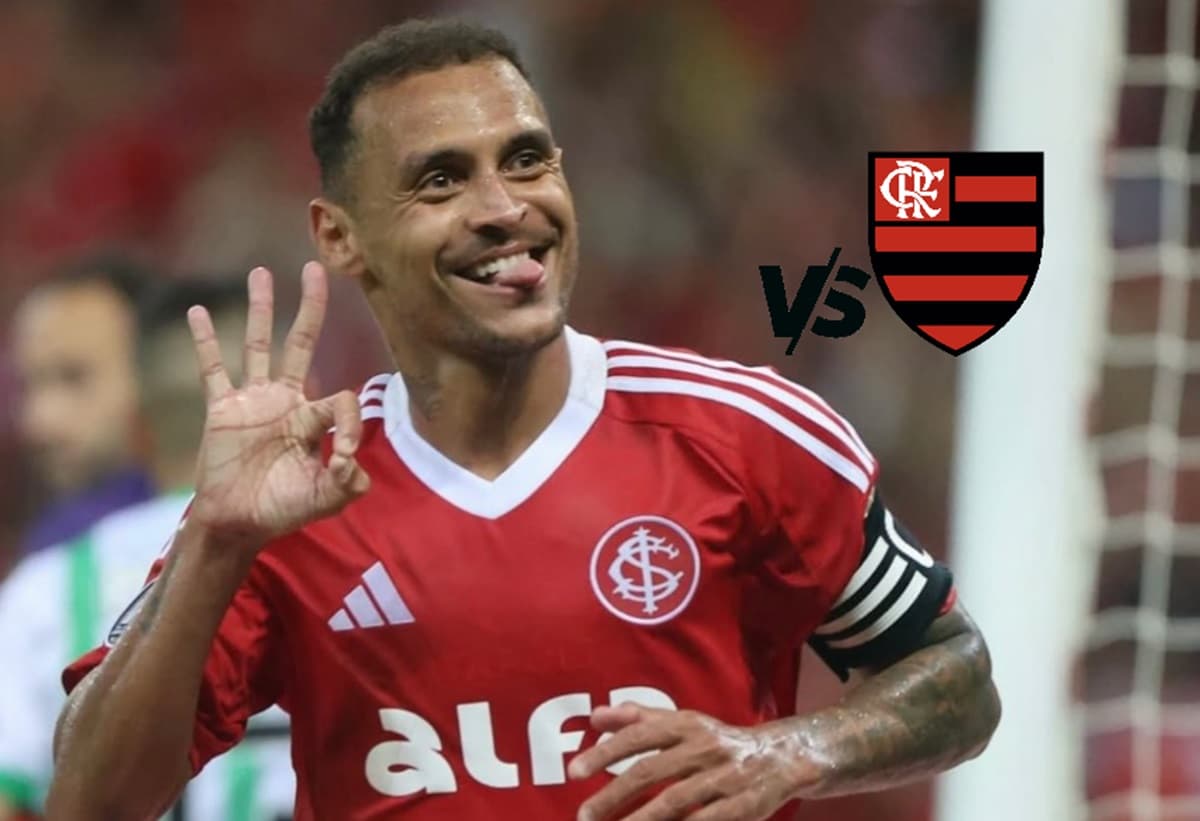 alan patrick do internacional em confrontos contra o flamengo