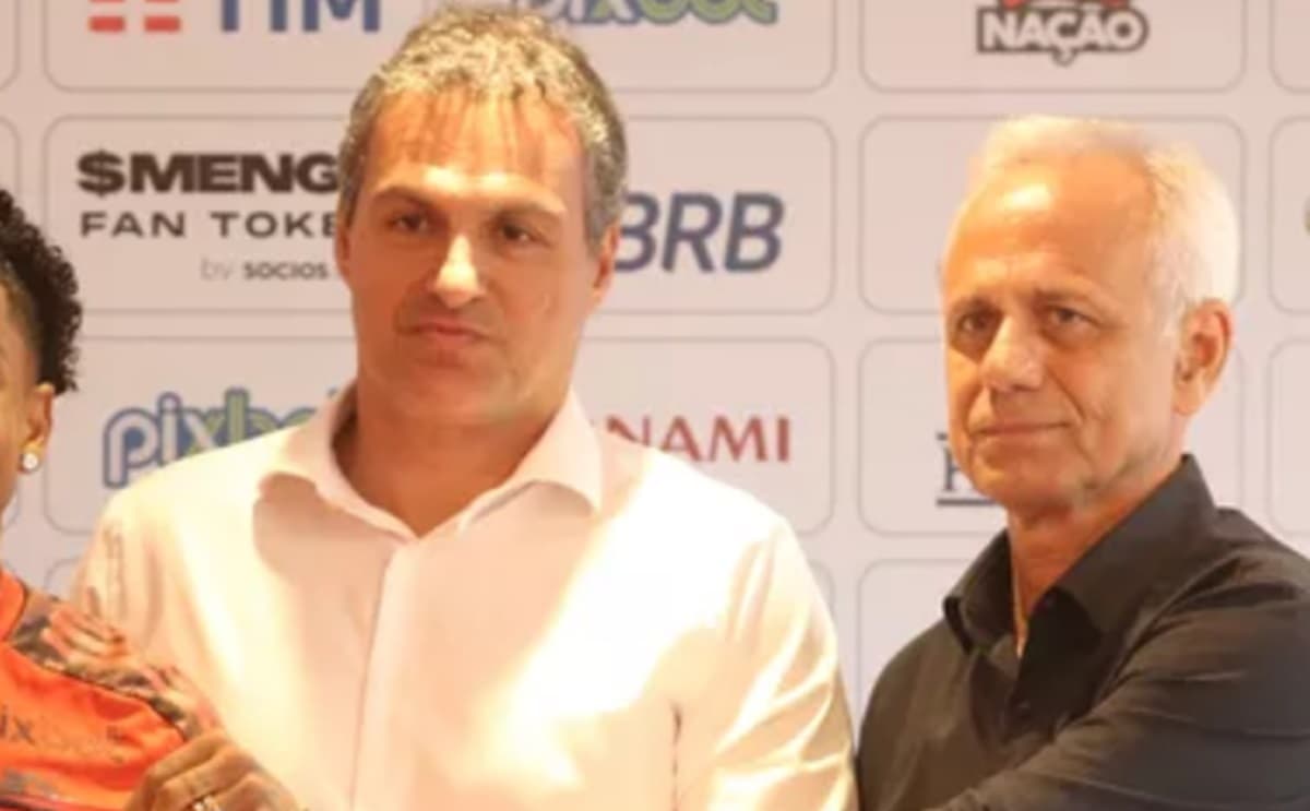 bruno spindel ao lado de reinaldo belotti no flamengo