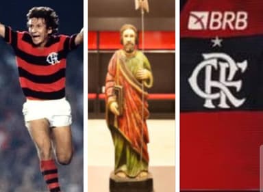 Zico comemora gol pelo Flamengo, São Judas Tadeu no vestiário e Manto Sagrado