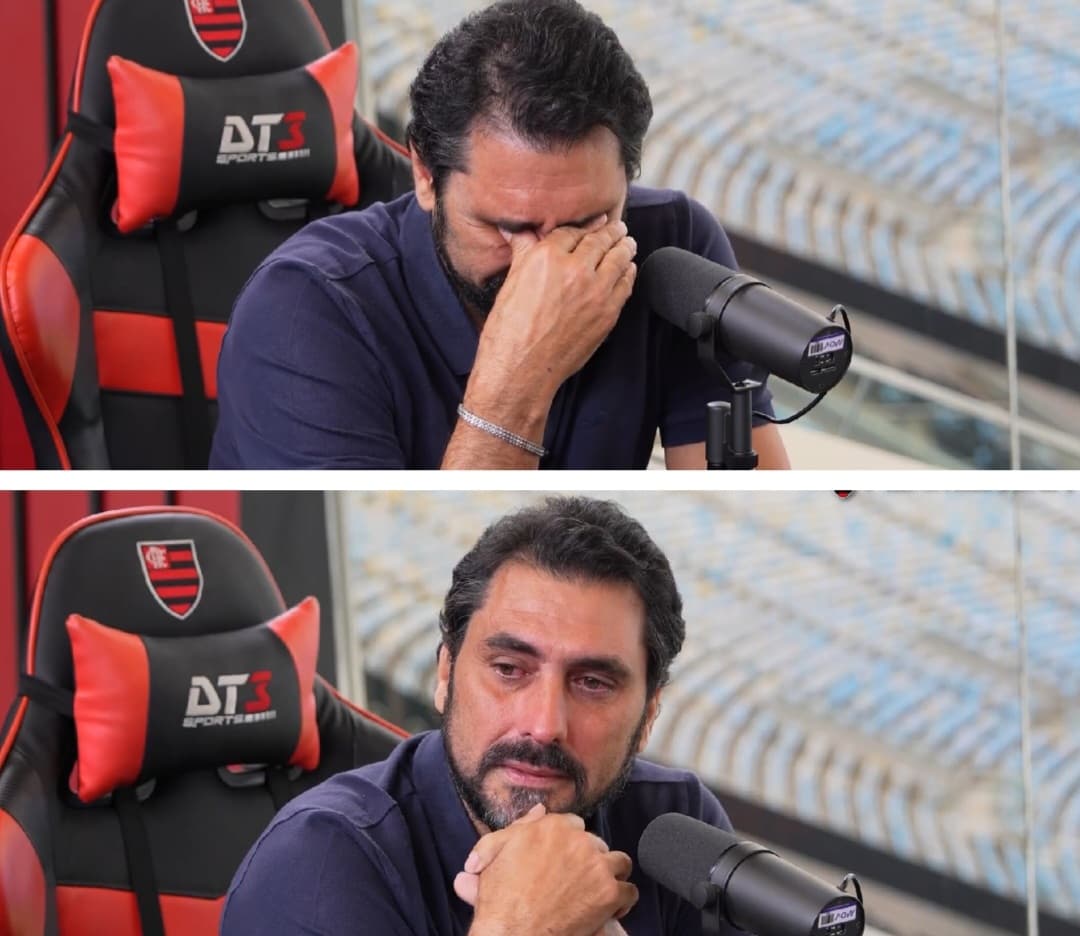 Athirson emocionado na Flamengo TV