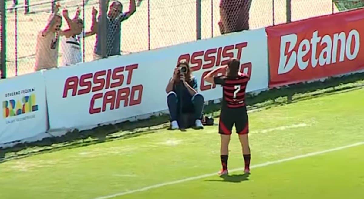 gol do flamengo na final do carioca feminino sub-20