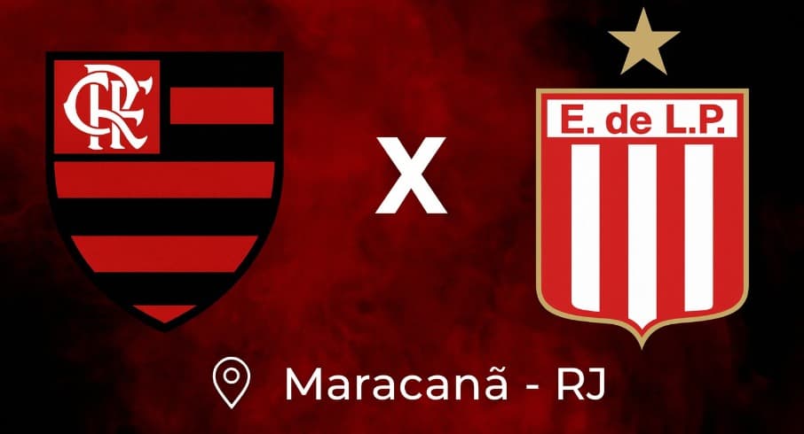 Banner do jogo Flamengo x Estudiantes no Maracanã com informações de ingressos, gratuidade Flamengo e venda para sócio-torcedores e público geral
