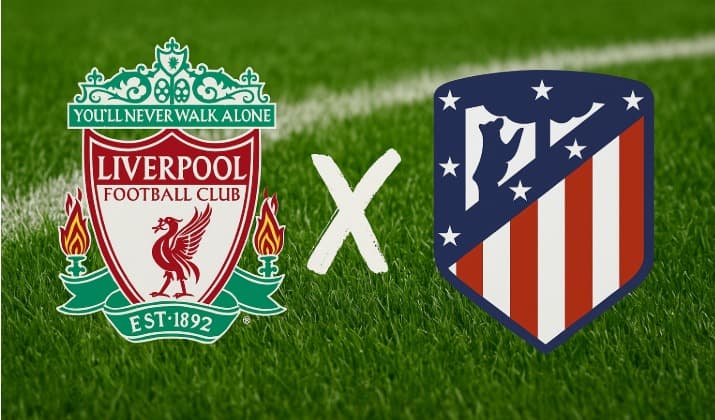 Escudos Liverpool x Atlético de Madrid