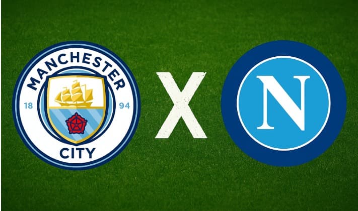 Escudos Man City x Napoli