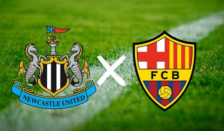Escudos Newcastle x Barcelona