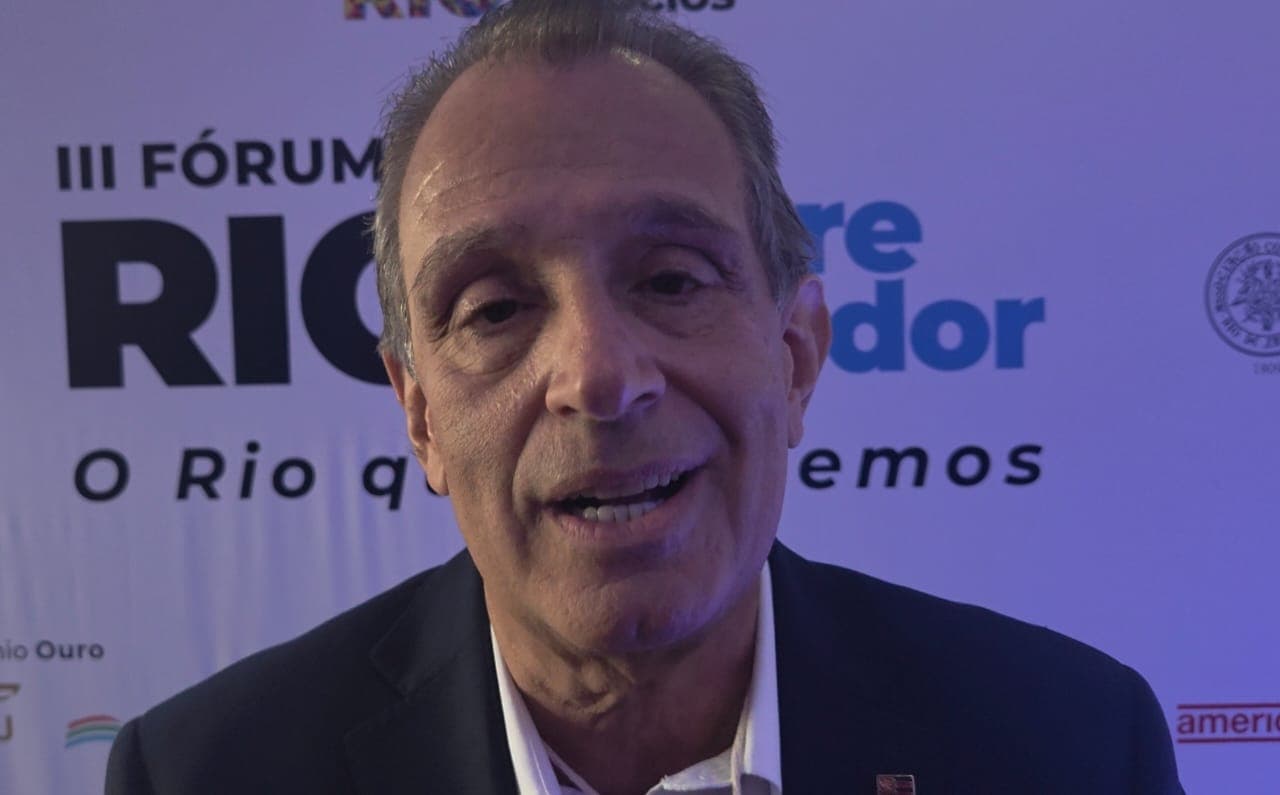 Bap durante o terceiro Fórum Empreendedor Rio fala sobre Libra, liga, arbitragem e Flamengo