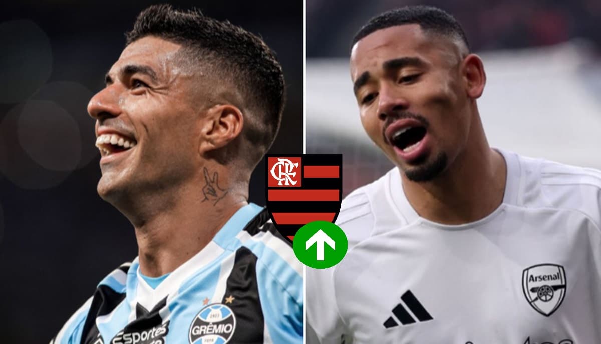 Luis Suárez e Gabriel Jesus especulados no Flamengo