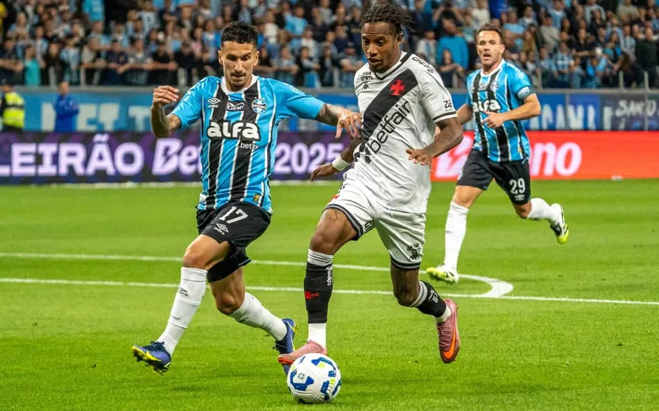 Vasco e Grêmio no Brasileirão 2025