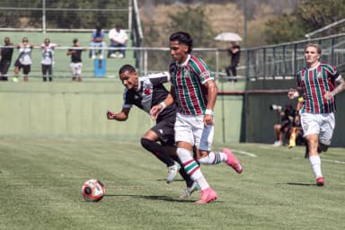 Fluminense em jogo contra o Vasco, pela semifinal do Campeonato Carioca Sub-20