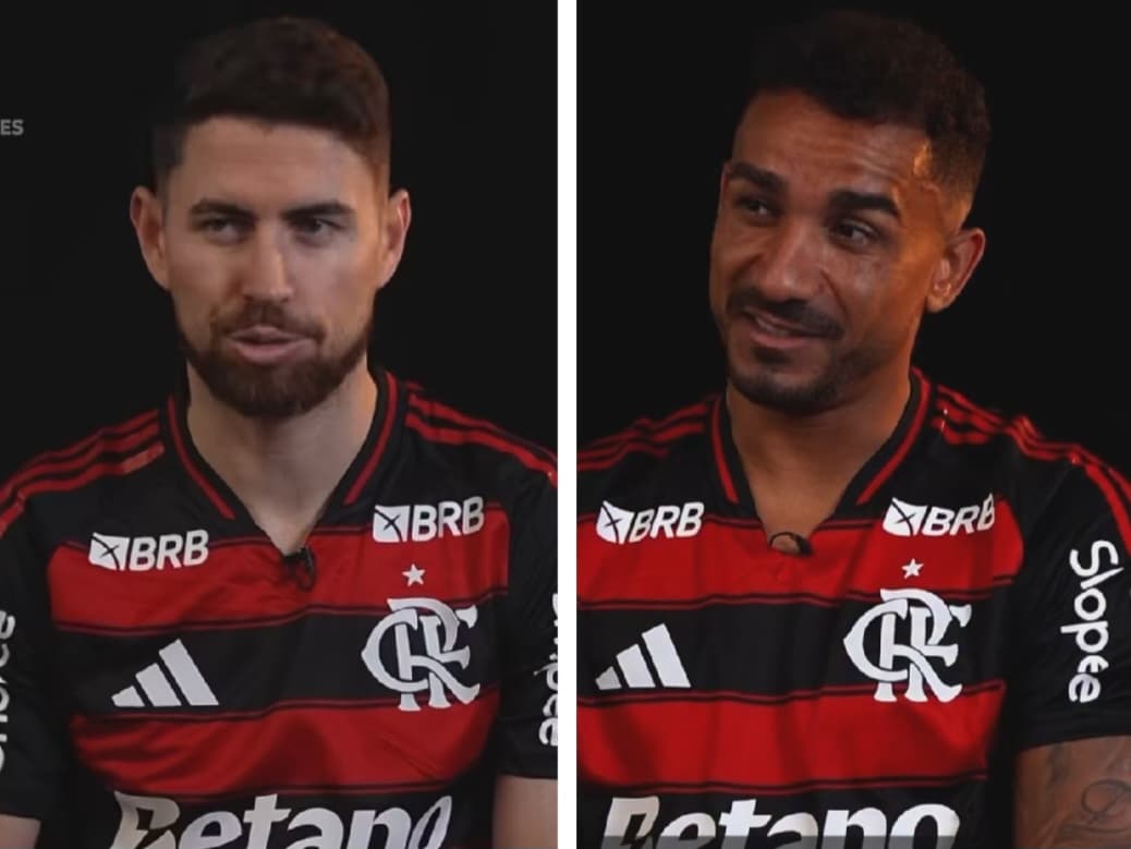 Jorginho e Danilo em entrevista sobre a Libertadores pelo Flamengo