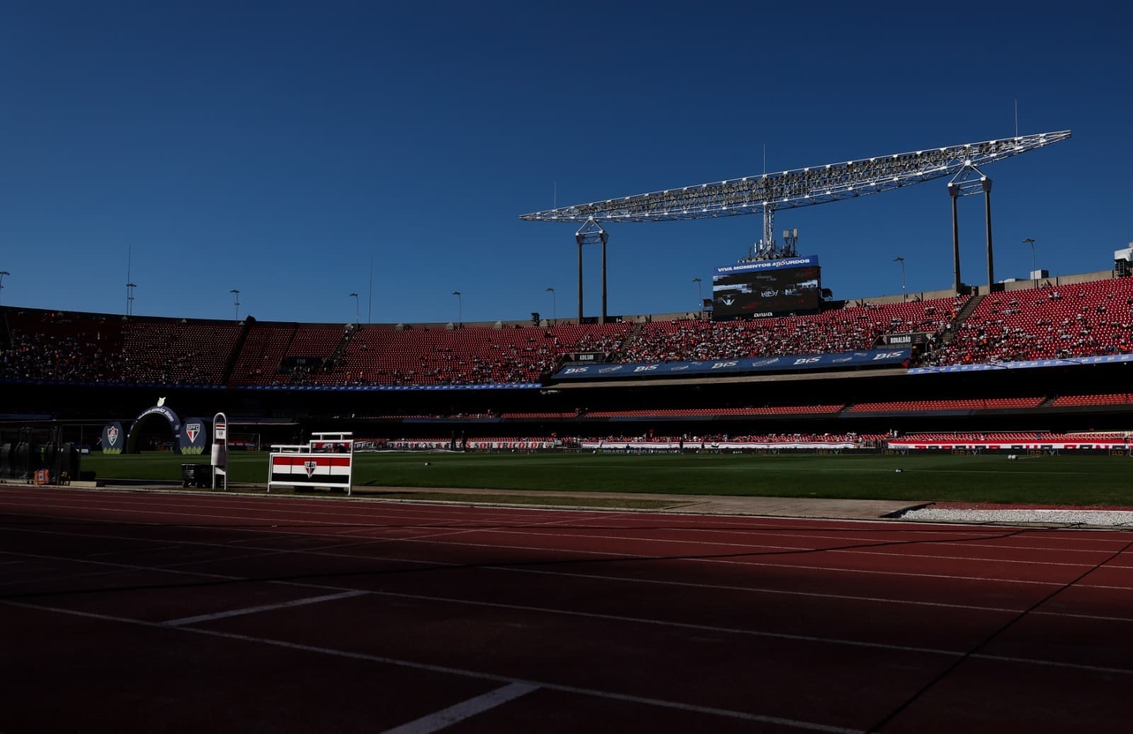 Estádio do Morumbis, por dentro, antes de confronto entre São Paulo x Fluminense no Brasileirão 2025