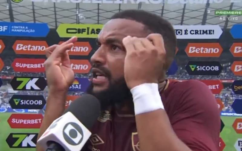 Samuel Xavier reclama da arbitragem de Cruzeiro x Fluminense
