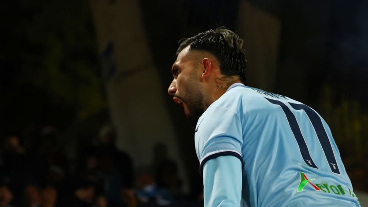 Taty Castellanos da Lazio comemora gol; Flamengo tem interesse