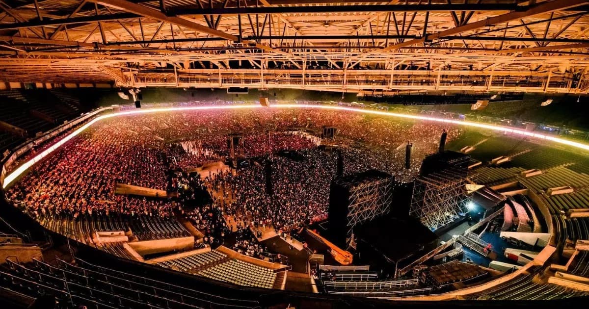 Allianz Parque, do Palmeiras, é um dos estádios que costumam receber show durante a temporada do futebol