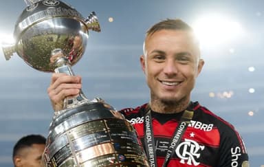 Cebolinha levanta Libertadores pelo Flamengo