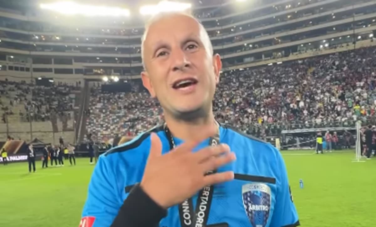 Dario Herrera após título do Flamengo contra Palmeiras