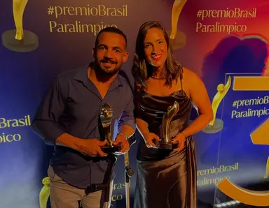 Atletas do Flamengo no prêmio paralímpico Brasil