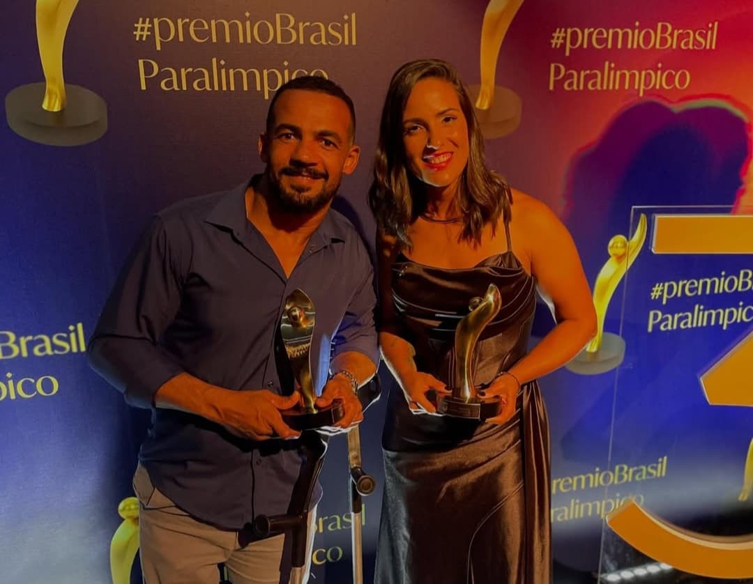 Atletas do Flamengo no prêmio paralímpico Brasil
