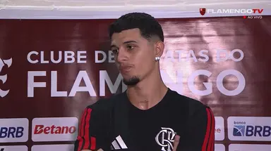 Pablo Lúcio em entrevista coletiva após derrota do Flamengo para o Bangu
