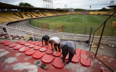 Reparos no Raulino de Oliveira para Flamengo x Portuguesa