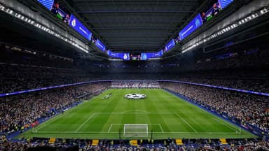 Vista do estádio Santiago Bernabéu
