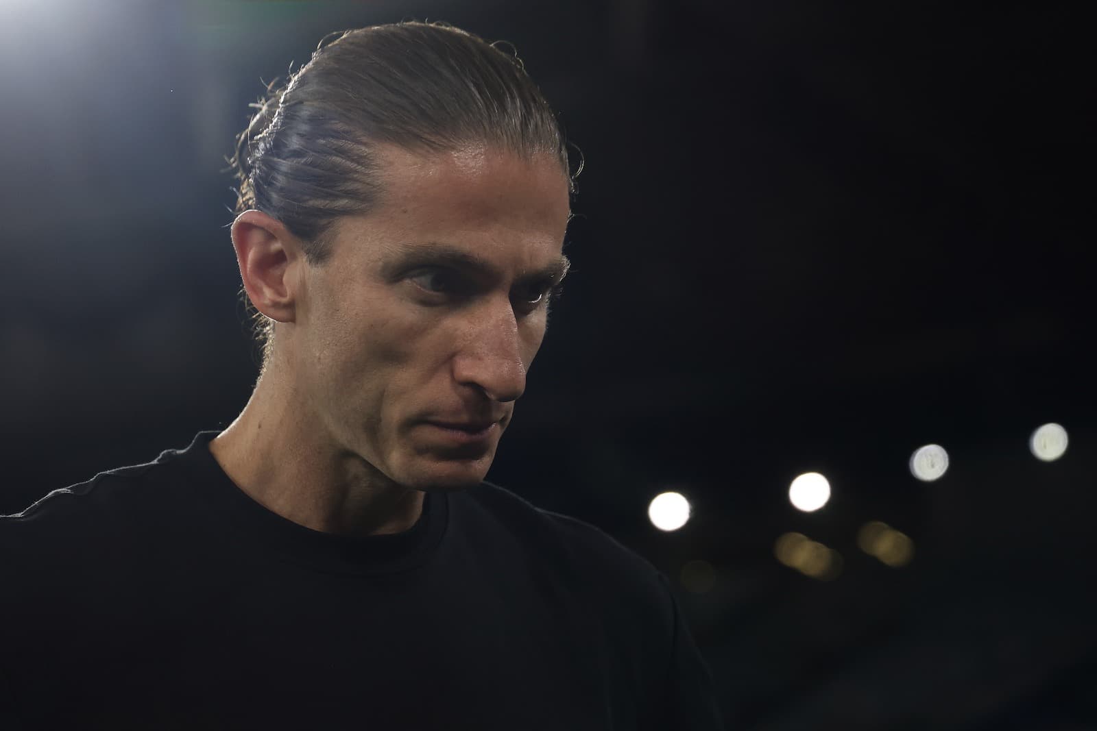Filipe Luís antes de jogo no Maracanã