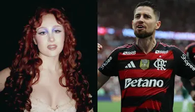 Chappel Roan (esquerda) e Jorginho (direita)